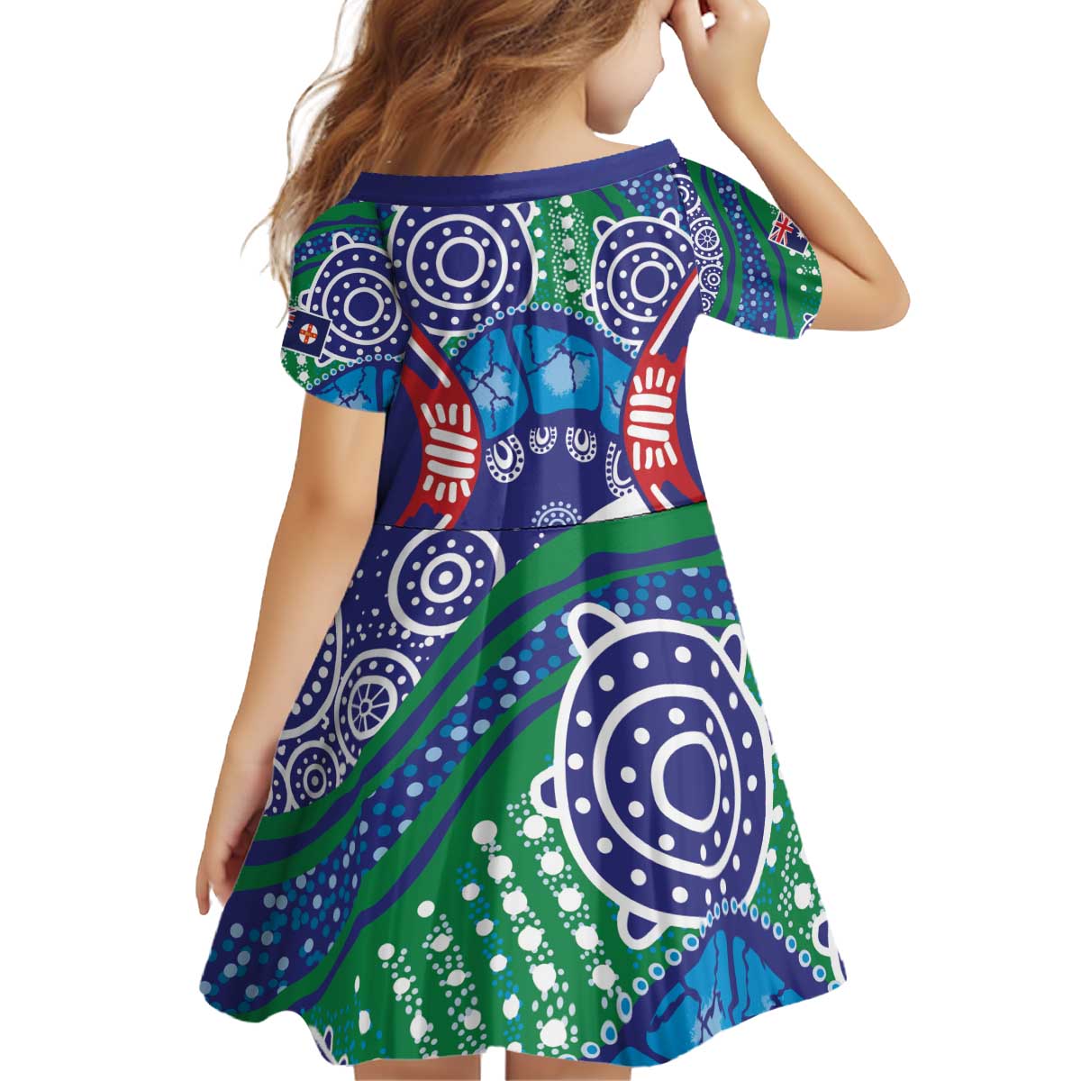 Australia New South Wales Kid Short Sleeve Dress NSW Orta Recens Quam Pura Nites