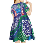 Australia New South Wales Kid Short Sleeve Dress NSW Orta Recens Quam Pura Nites