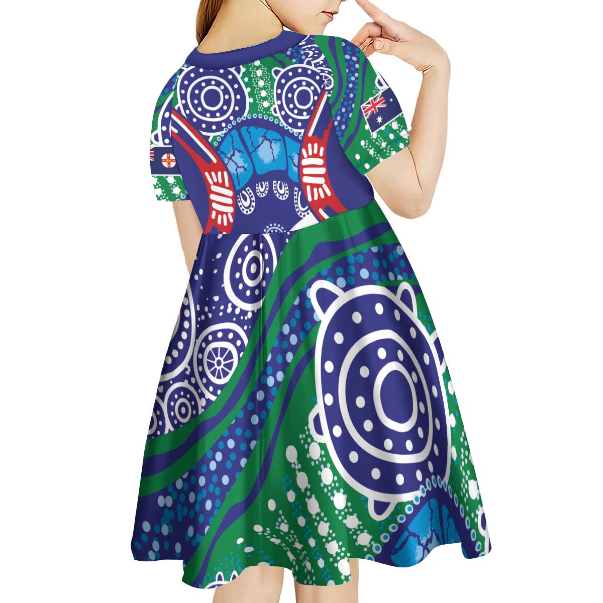 Australia New South Wales Kid Short Sleeve Dress NSW Orta Recens Quam Pura Nites