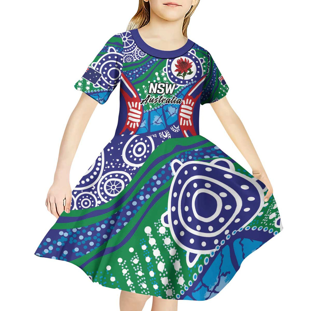 Australia New South Wales Kid Short Sleeve Dress NSW Orta Recens Quam Pura Nites