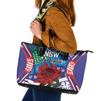Australia New South Wales Leather Tote Bag NSW Orta Recens Quam Pura Nites