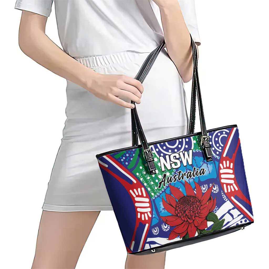 Australia New South Wales Leather Tote Bag NSW Orta Recens Quam Pura Nites
