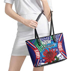 Australia New South Wales Leather Tote Bag NSW Orta Recens Quam Pura Nites