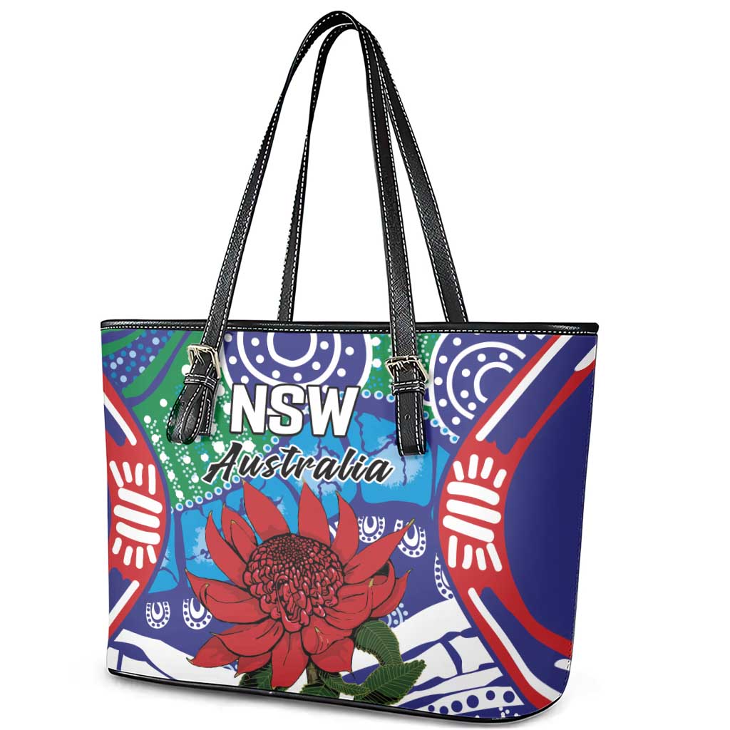 Australia New South Wales Leather Tote Bag NSW Orta Recens Quam Pura Nites