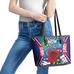 Australia New South Wales Leather Tote Bag NSW Orta Recens Quam Pura Nites