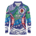 Australia New South Wales Long Sleeve Polo Shirt NSW Orta Recens Quam Pura Nites