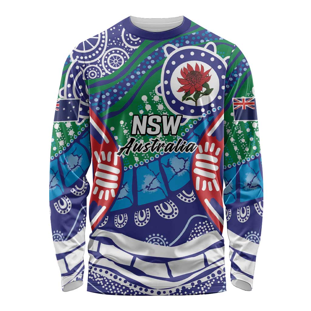 Australia New South Wales Long Sleeve Shirt NSW Orta Recens Quam Pura Nites