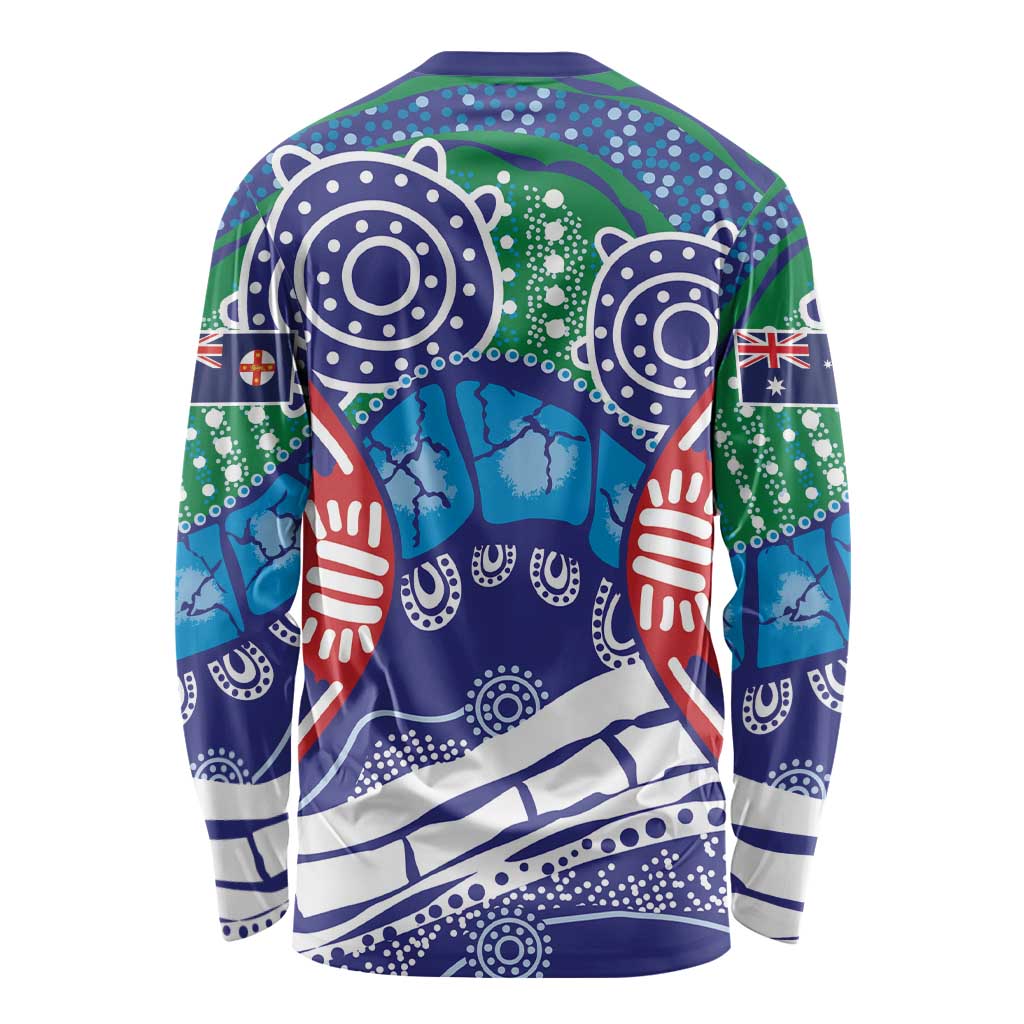 Australia New South Wales Long Sleeve Shirt NSW Orta Recens Quam Pura Nites