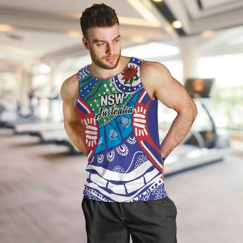 Australia New South Wales Men Tank Top NSW Orta Recens Quam Pura Nites