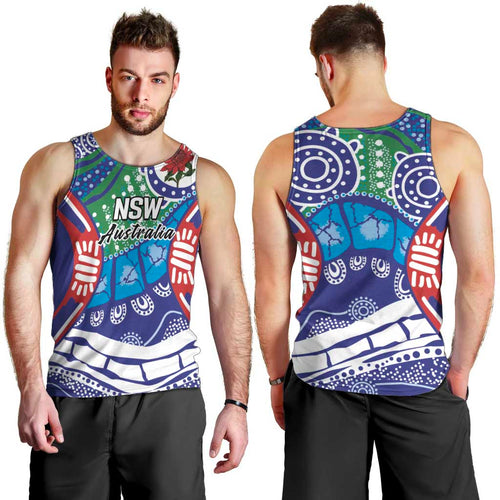 Australia New South Wales Men Tank Top NSW Orta Recens Quam Pura Nites