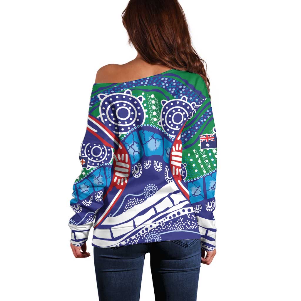 Australia New South Wales Off Shoulder Sweater NSW Orta Recens Quam Pura Nites