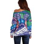 Australia New South Wales Off Shoulder Sweater NSW Orta Recens Quam Pura Nites