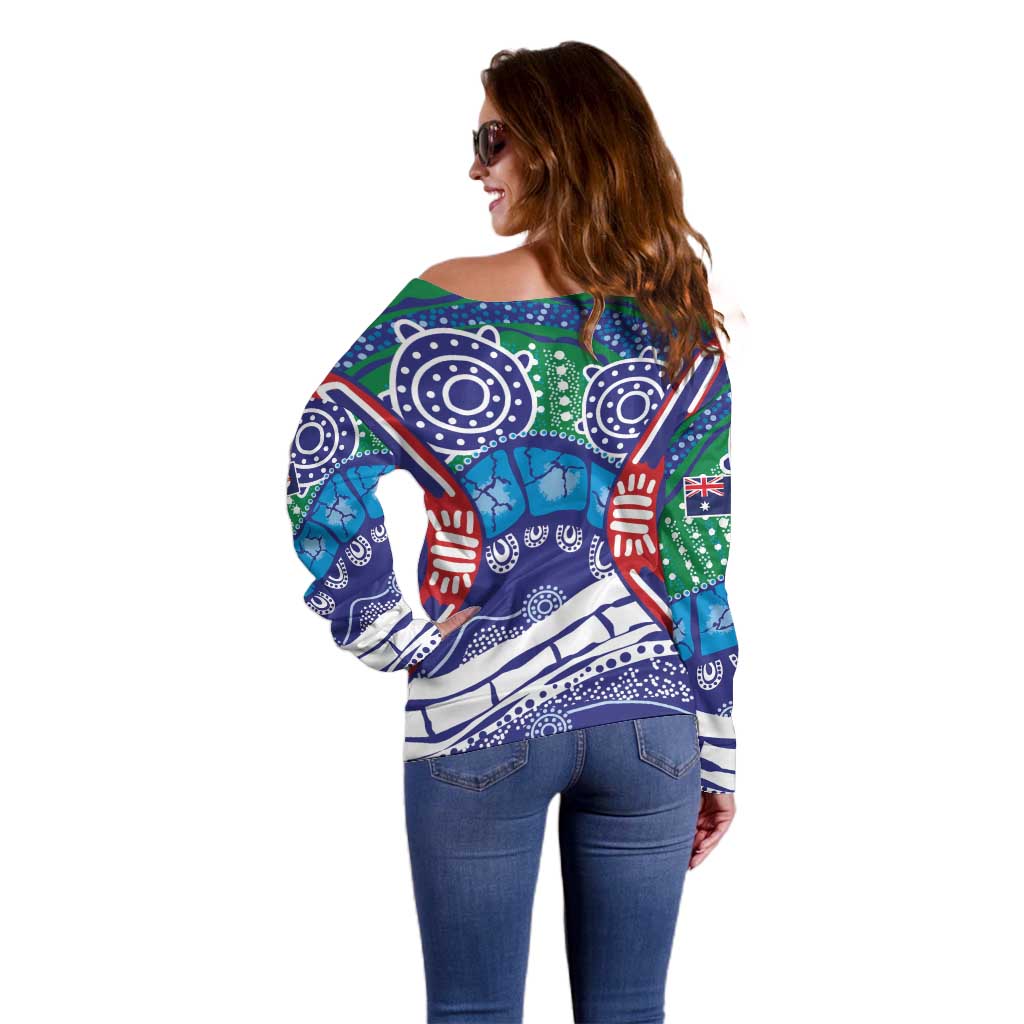 Australia New South Wales Off Shoulder Sweater NSW Orta Recens Quam Pura Nites