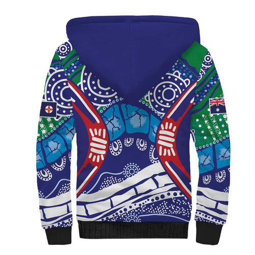 Australia New South Wales Sherpa Hoodie NSW Orta Recens Quam Pura Nites