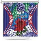 Australia New South Wales Shower Curtain NSW Orta Recens Quam Pura Nites