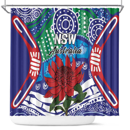 Australia New South Wales Shower Curtain NSW Orta Recens Quam Pura Nites