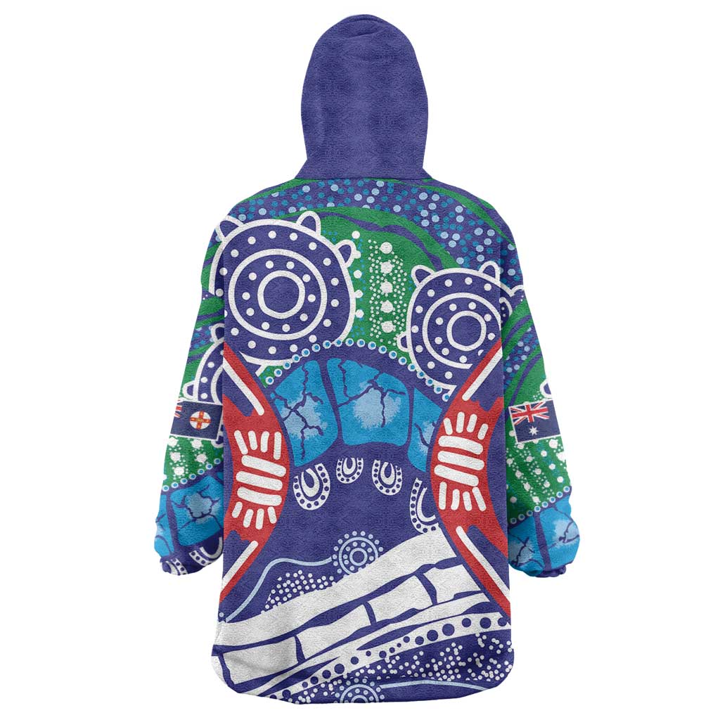 Australia New South Wales Wearable Blanket Hoodie NSW Orta Recens Quam Pura Nites