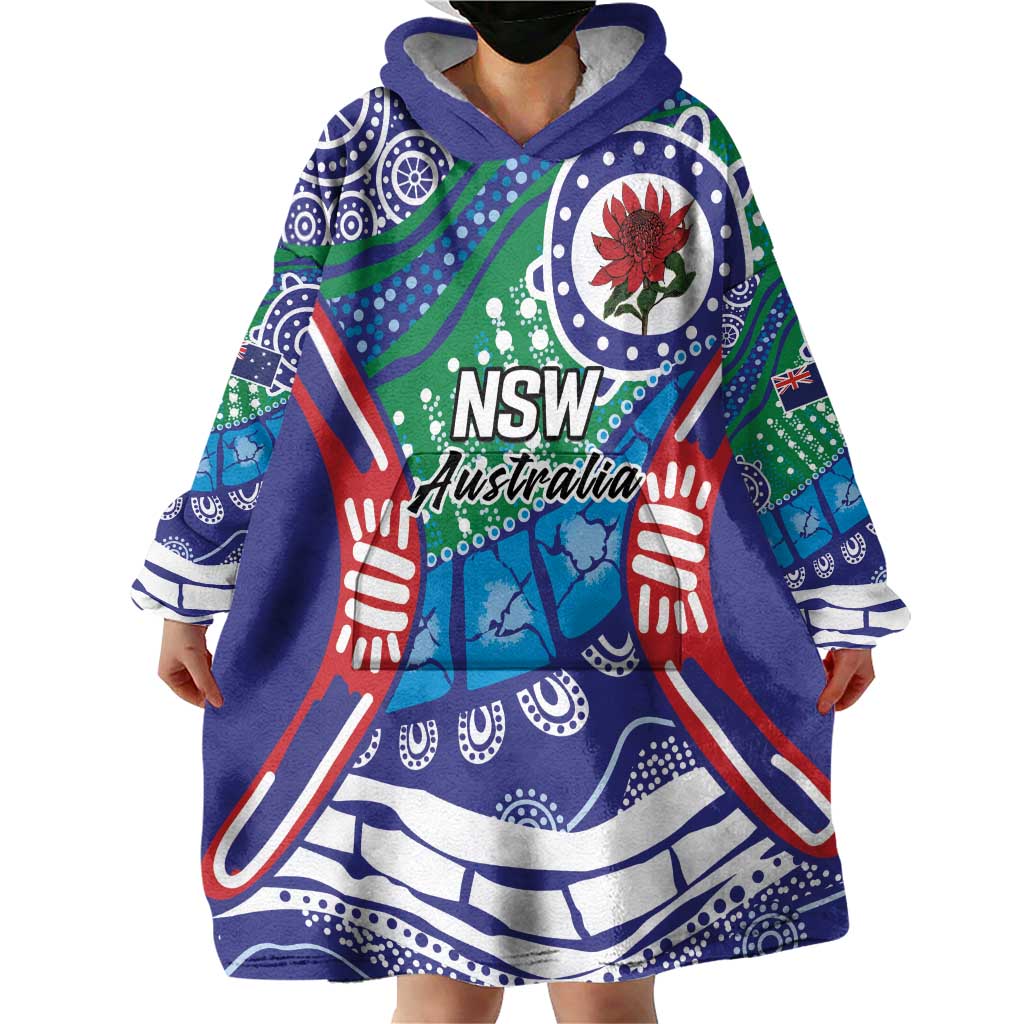 Australia New South Wales Wearable Blanket Hoodie NSW Orta Recens Quam Pura Nites