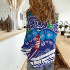 Australia New South Wales Women Casual Shirt NSW Orta Recens Quam Pura Nites