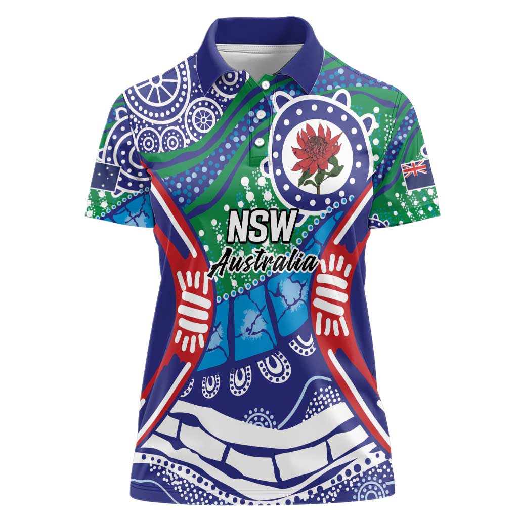 Australia New South Wales Women Polo Shirt NSW Orta Recens Quam Pura Nites
