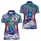 Australia New South Wales Women Polo Shirt NSW Orta Recens Quam Pura Nites