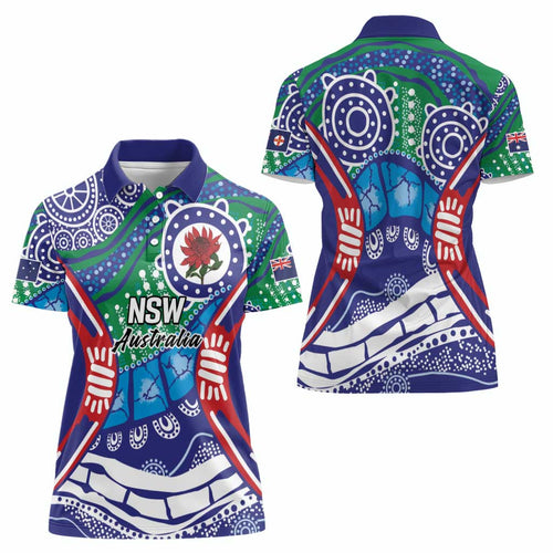 Australia New South Wales Women Polo Shirt NSW Orta Recens Quam Pura Nites