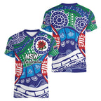 Australia New South Wales Women V-Neck T-Shirt NSW Orta Recens Quam Pura Nites