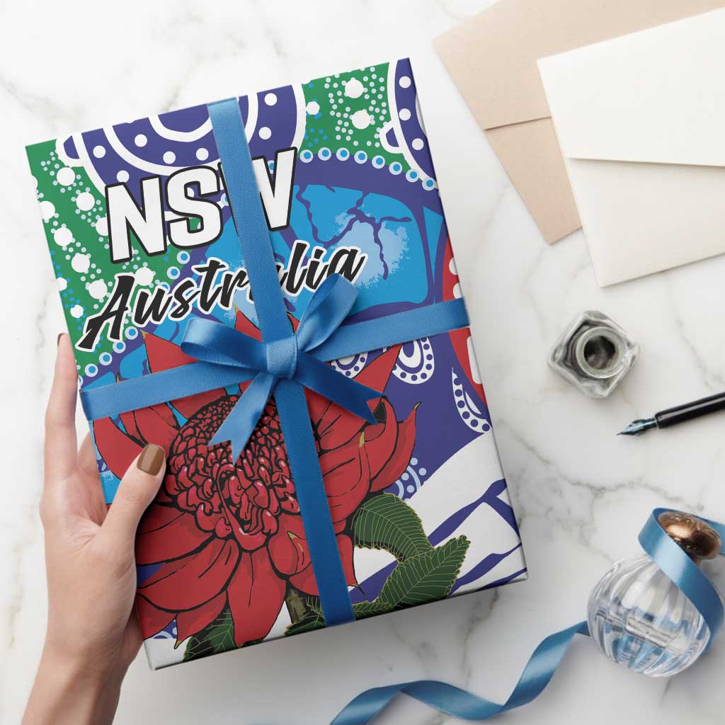 Australia New South Wales Wrapping Paper NSW Orta Recens Quam Pura Nites - Aussie Hoodie