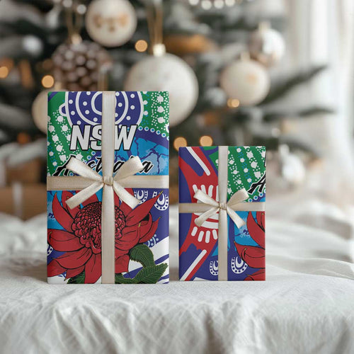 Australia New South Wales Wrapping Paper NSW Orta Recens Quam Pura Nites - Aussie Hoodie