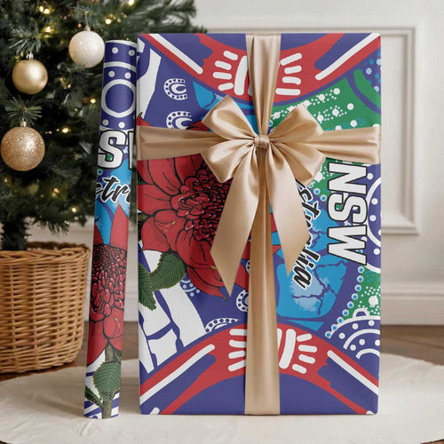 Australia New South Wales Wrapping Paper NSW Orta Recens Quam Pura Nites - Aussie Hoodie