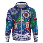 Australia New South Wales Zip Hoodie NSW Orta Recens Quam Pura Nites