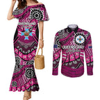Australia Queensland Audax at Fidelis Couples Matching Mermaid Dress and Long Sleeve Button Shirt