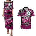 Australia Queensland Audax at Fidelis Couples Matching Puletasi and Hawaiian Shirt