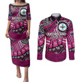 Australia Queensland Audax at Fidelis Couples Matching Puletasi and Long Sleeve Button Shirt