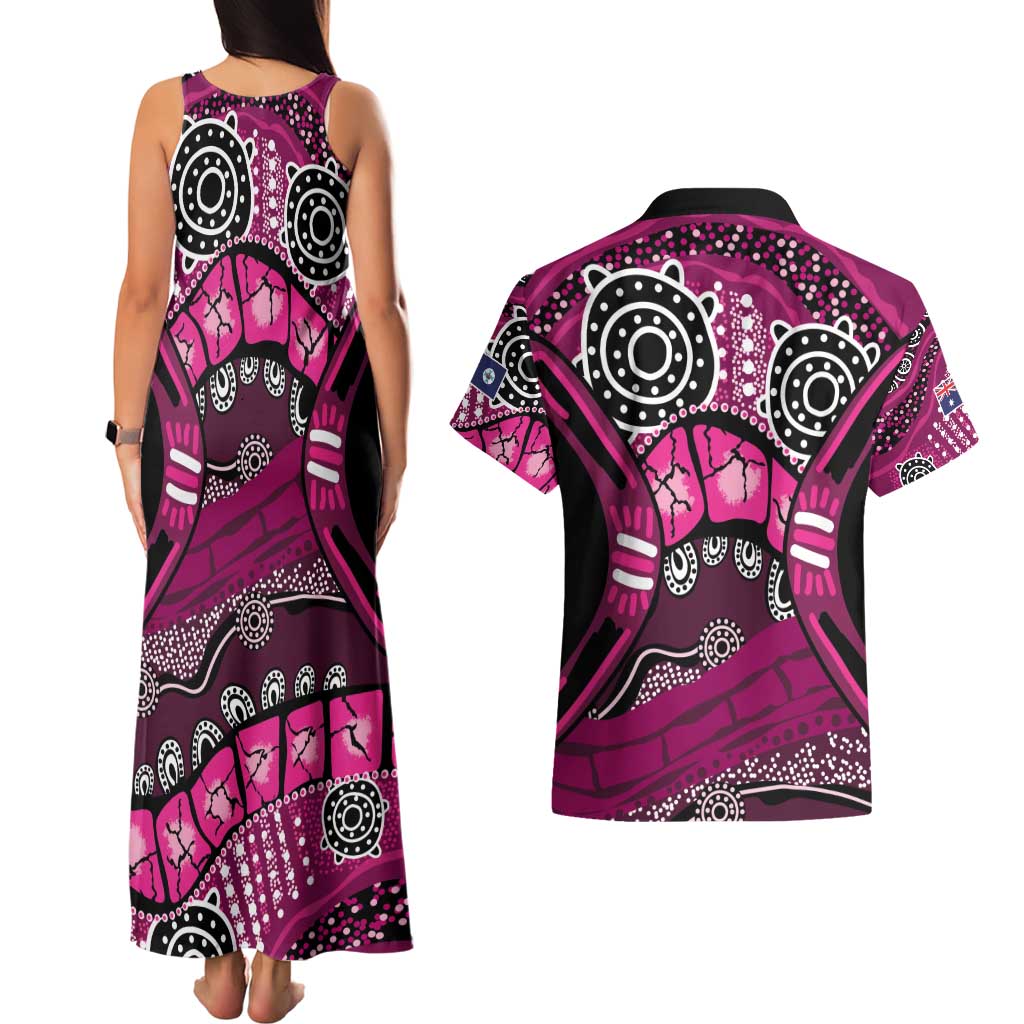 Australia Queensland Audax at Fidelis Couples Matching Tank Maxi Dress and Hawaiian Shirt
