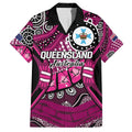 Australia Queensland Audax at Fidelis Family Matching Off The Shoulder Long Sleeve Dress and Hawaiian Shirt