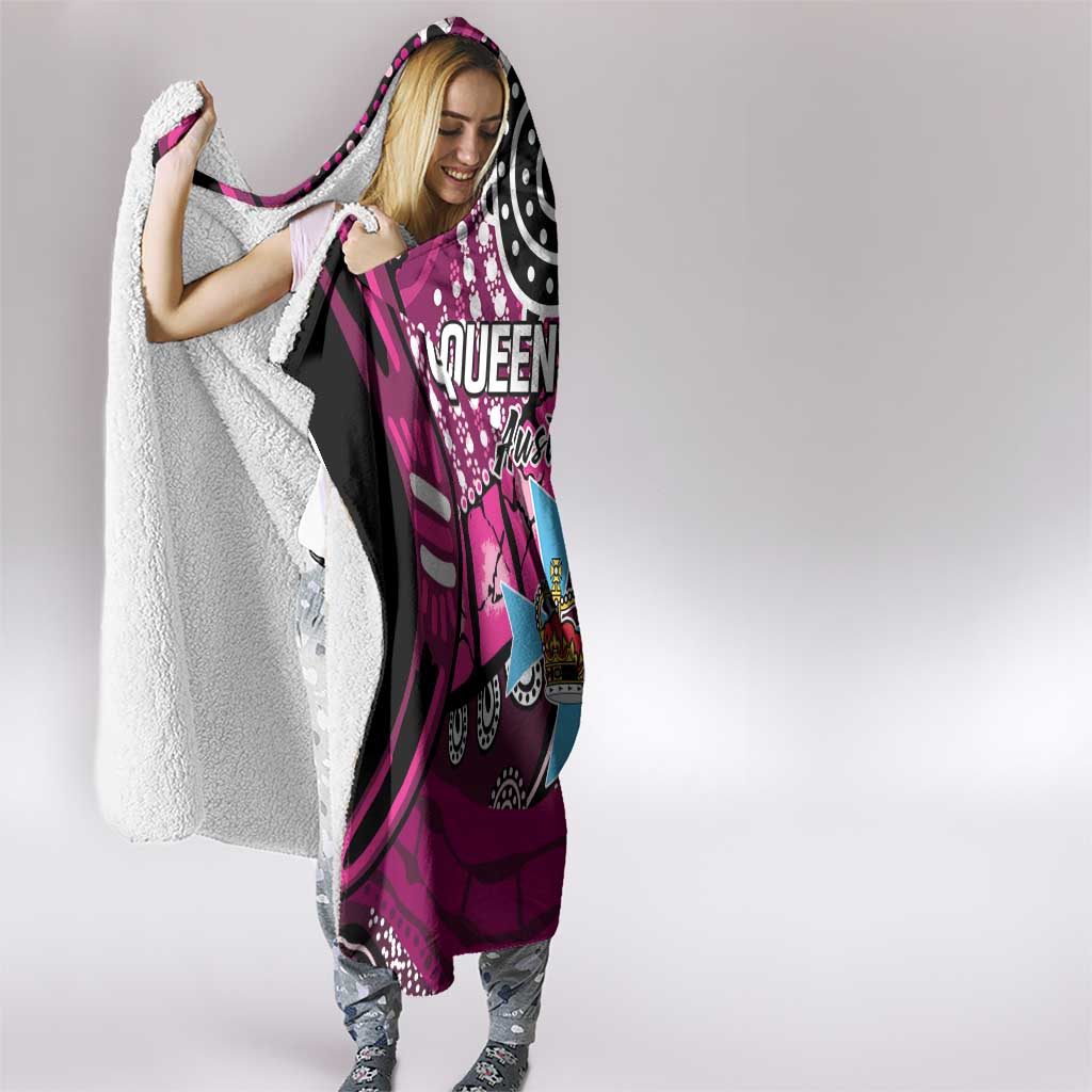 Australia Queensland Audax at Fidelis Hooded Blanket