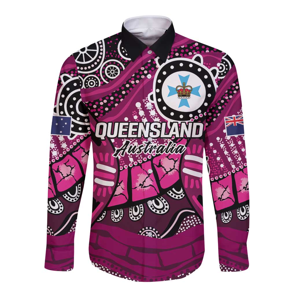 Australia Queensland Audax at Fidelis Long Sleeve Button Shirt