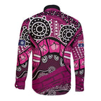 Australia Queensland Audax at Fidelis Long Sleeve Button Shirt
