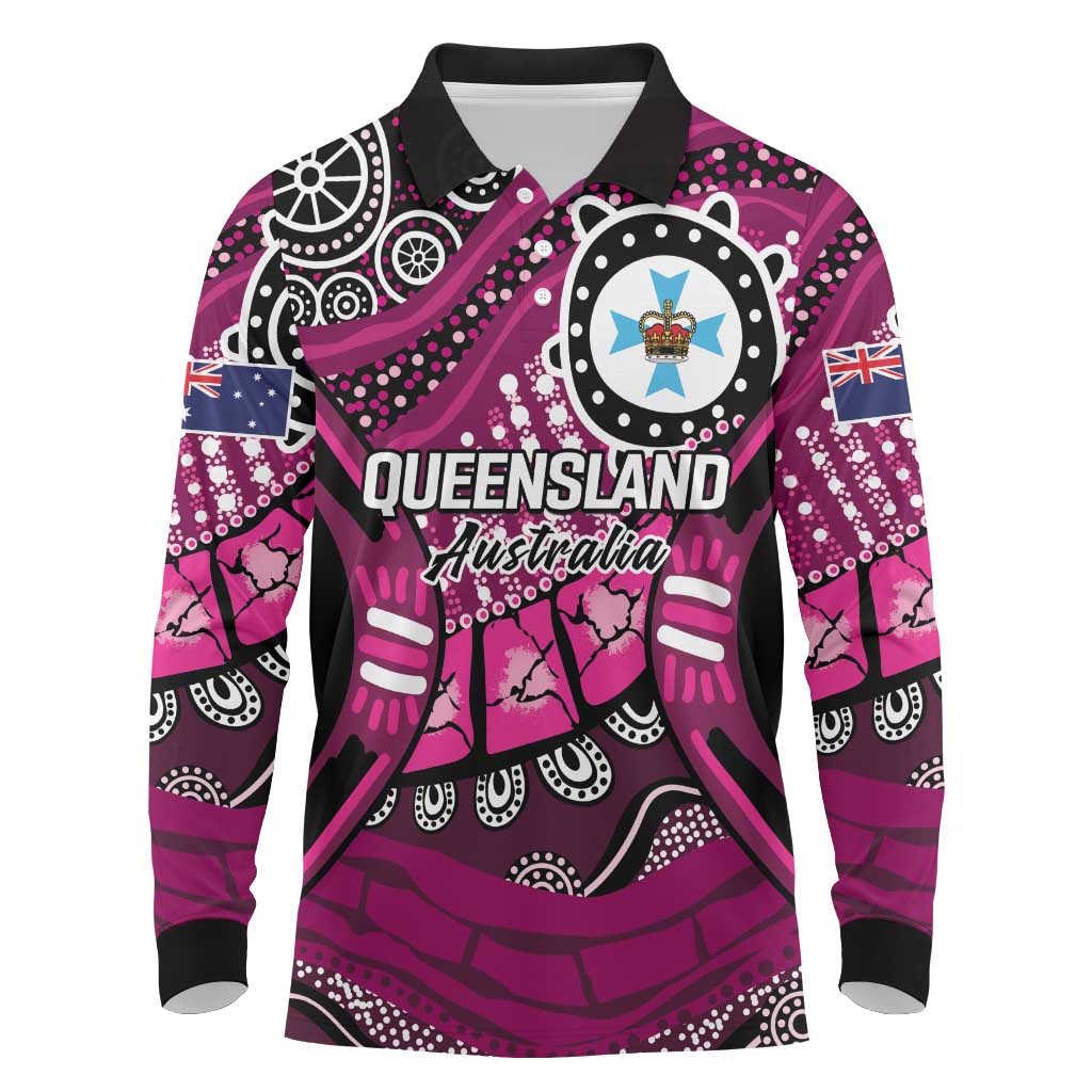 Australia Queensland Audax at Fidelis Long Sleeve Polo Shirt