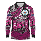 Australia Queensland Audax at Fidelis Long Sleeve Polo Shirt