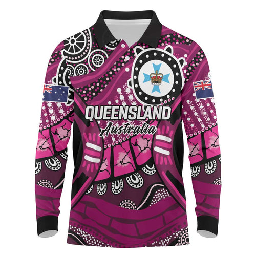 Australia Queensland Audax at Fidelis Long Sleeve Polo Shirt