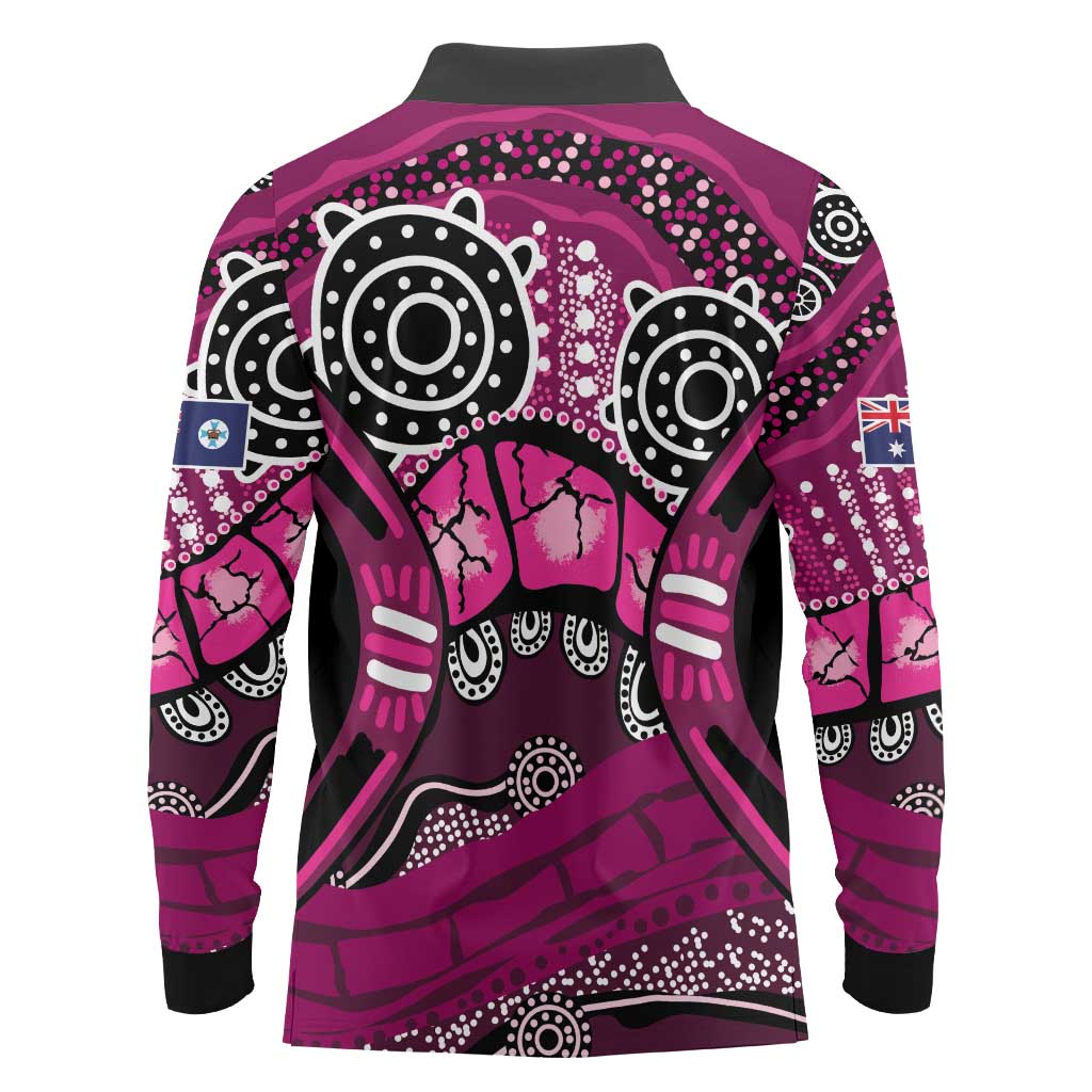 Australia Queensland Audax at Fidelis Long Sleeve Polo Shirt