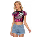 Australia Queensland Audax at Fidelis Raglan Cropped T Shirt