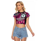 Australia Queensland Audax at Fidelis Raglan Cropped T Shirt