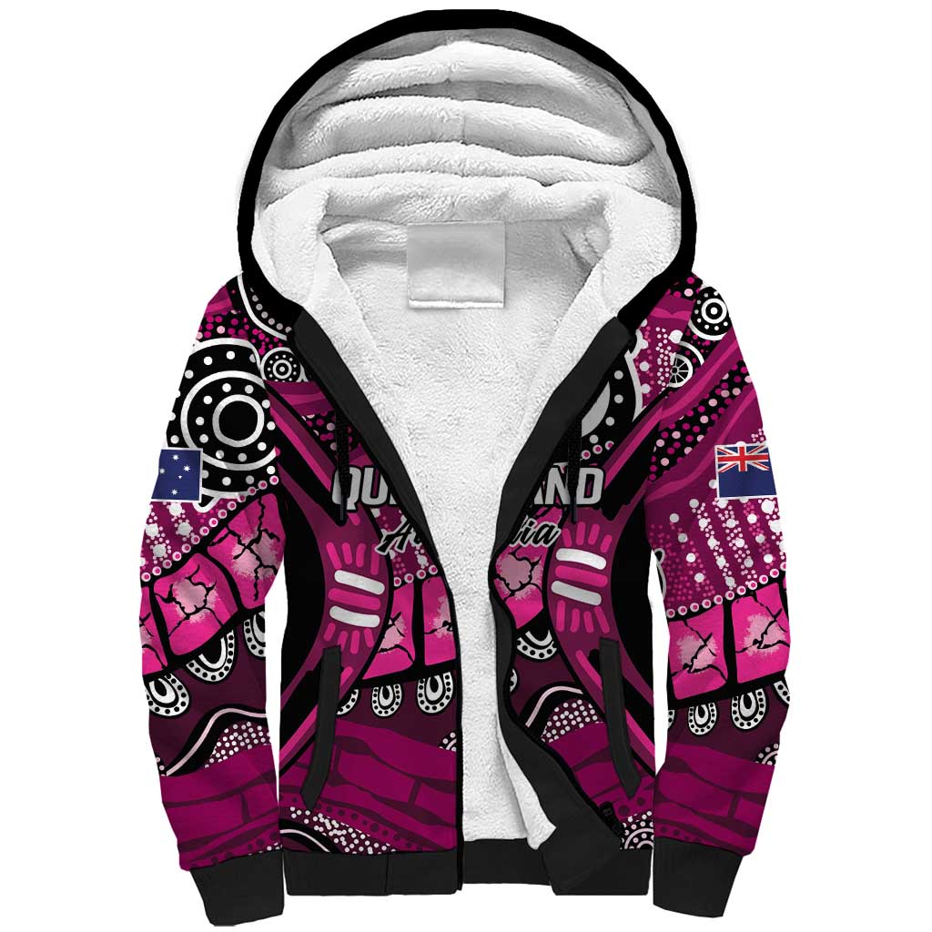 Australia Queensland Audax at Fidelis Sherpa Hoodie
