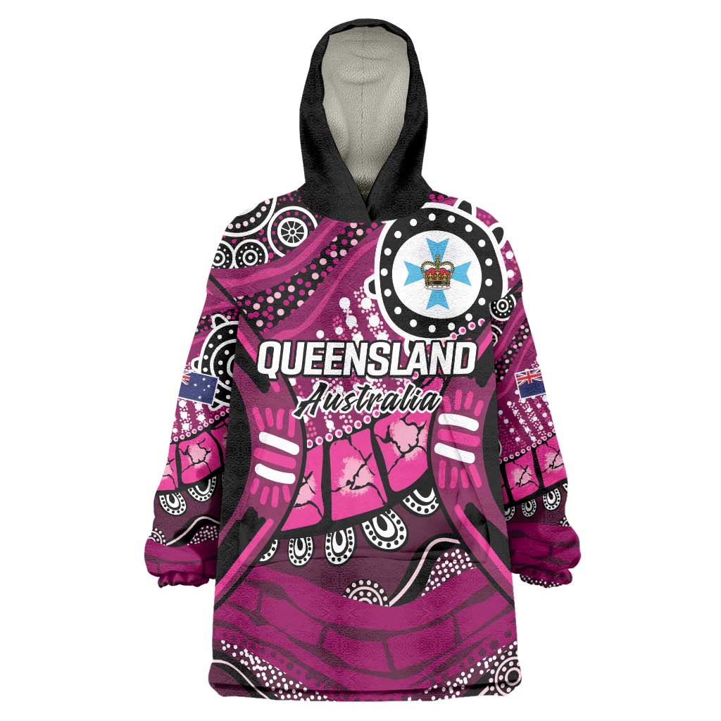 Australia Queensland Audax at Fidelis Wearable Blanket Hoodie