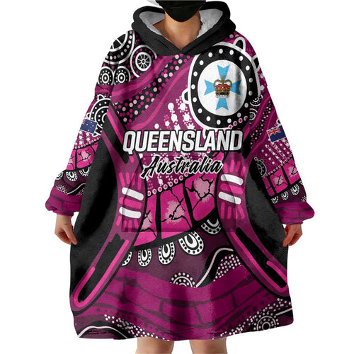 Australia Queensland Audax at Fidelis Wearable Blanket Hoodie