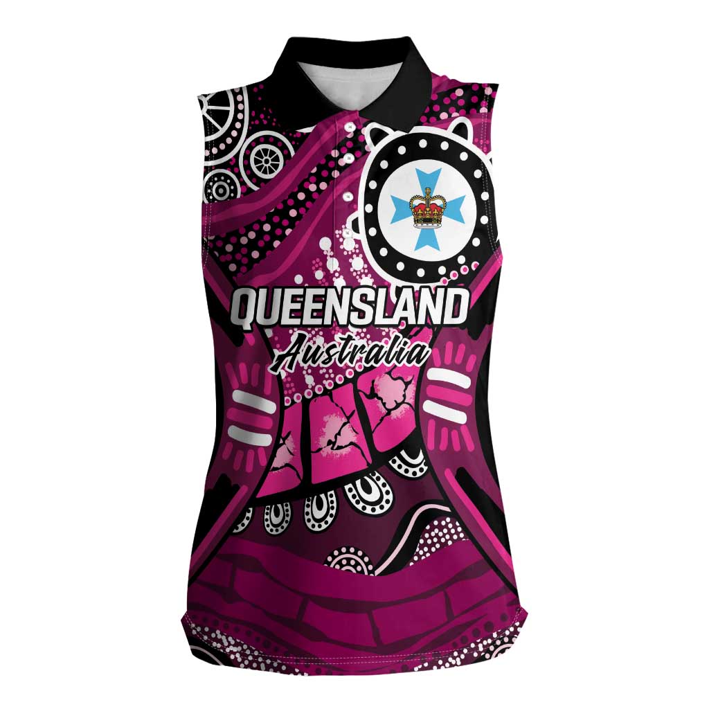 Australia Queensland Audax at Fidelis Women Sleeveless Polo Shirt