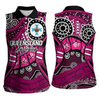 Australia Queensland Audax at Fidelis Women Sleeveless Polo Shirt